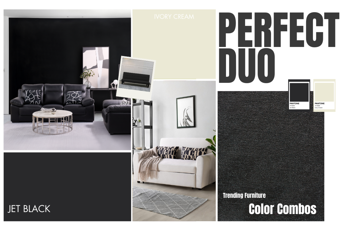 Perfect Duo: Jet Black & Ivory Cream