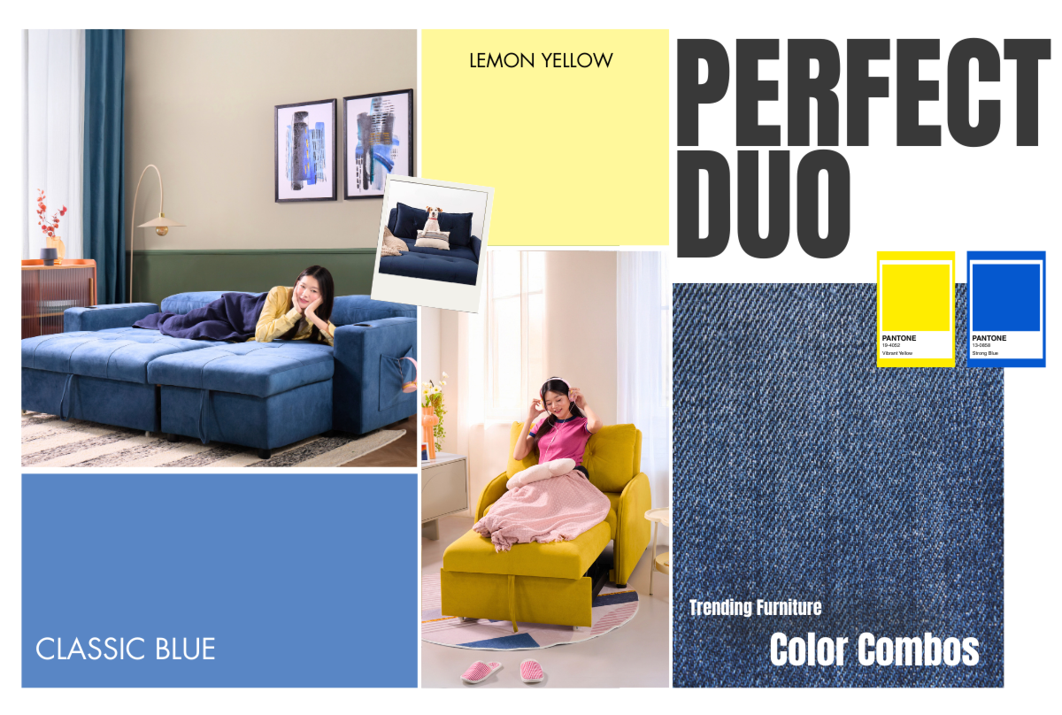 Perfect Duo: Lemon Yellow & Classic Blue