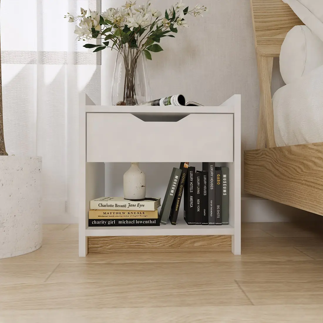 ตู้ข้างเตียง PLAY รุ่น DRESSI สีขาว