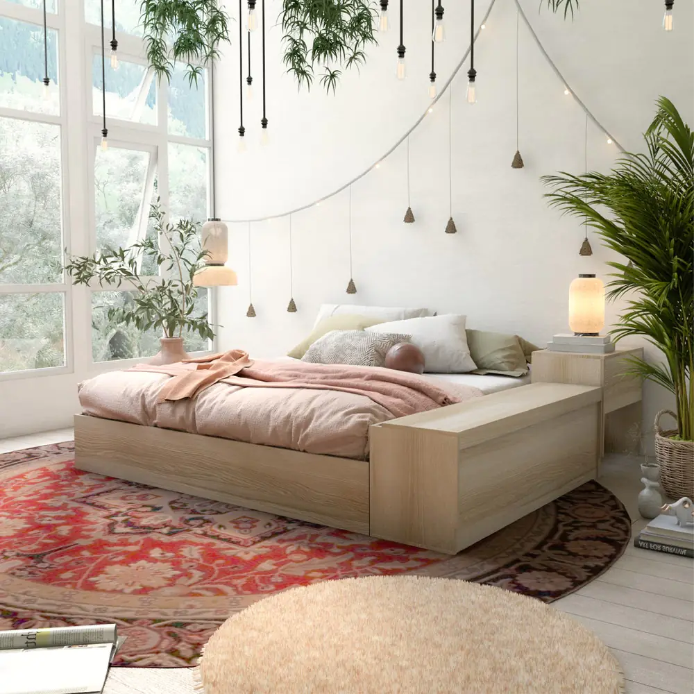 เตียง 6 ฟุต+กล่องเก็บของด้านข้าง PLAY รุ่น FANTASY สีลินเบิร์ก