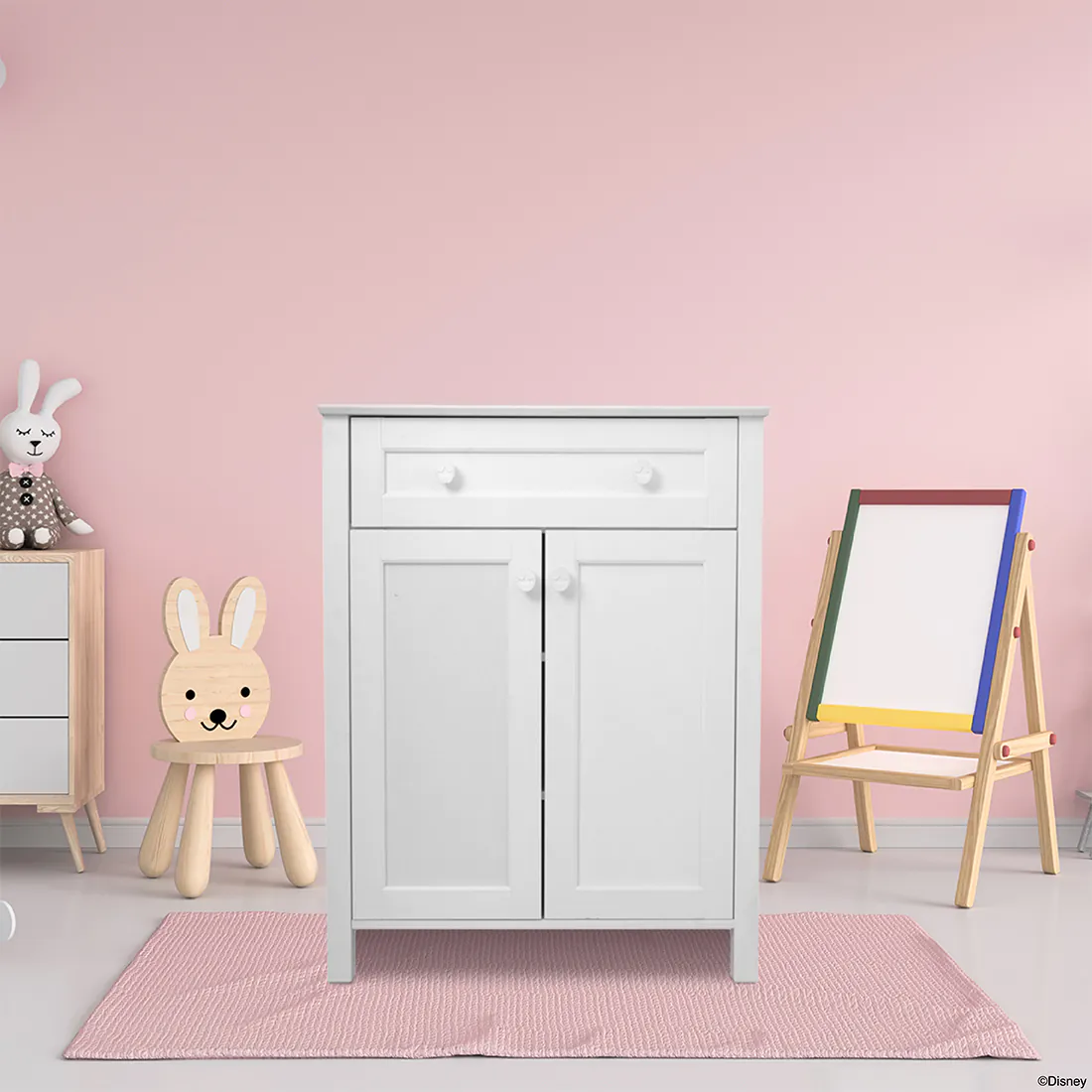 ตู้เตี้ย DISNEY รุ่น PRINCESS/80 cm. สีขาว 15