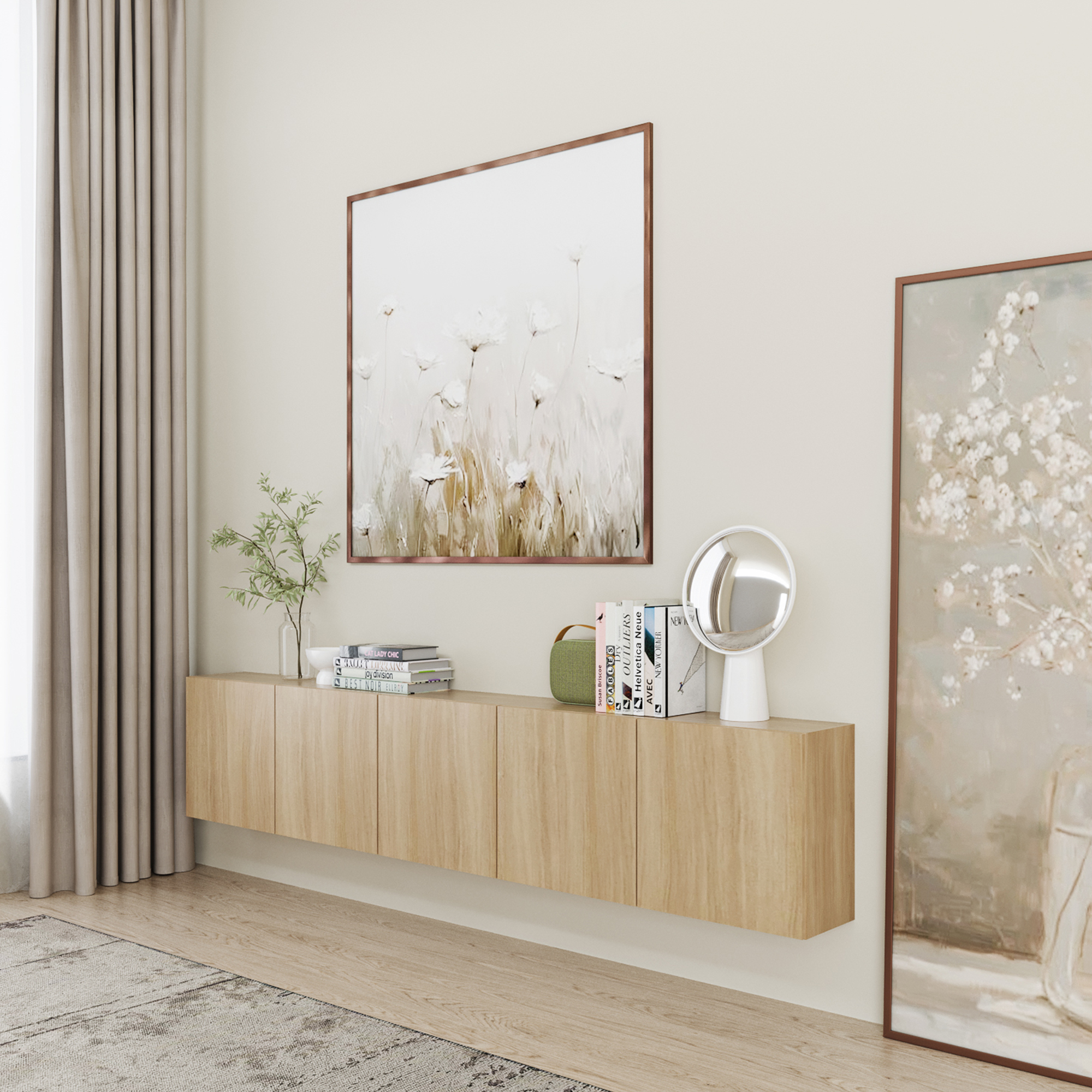 ตู้เก็บของ ขนาด 300 ซม. รุ่น Wisest สี Valley Oak 02