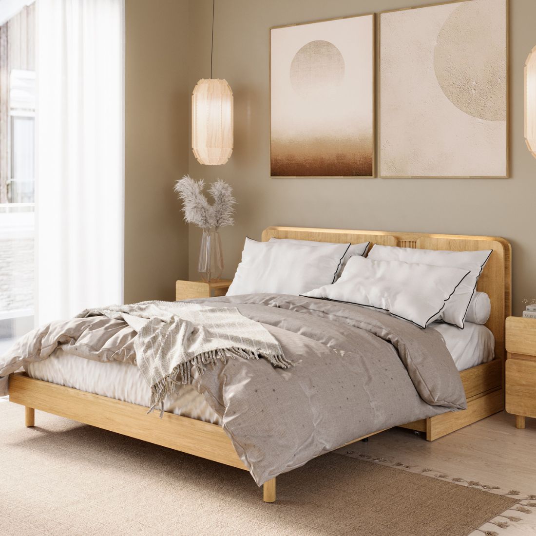 เตียงนอนรุ่น Skift ขนาด 6 ฟุต 12