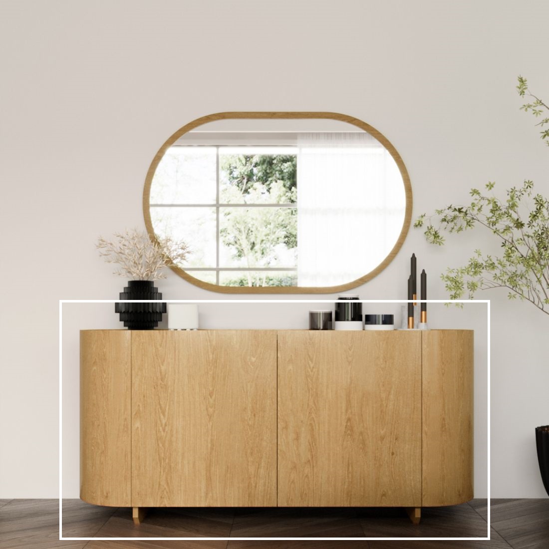 ตู้เตี้ยขนาด 160 ซม.รุ่น WINBER สี Oak Veneer3