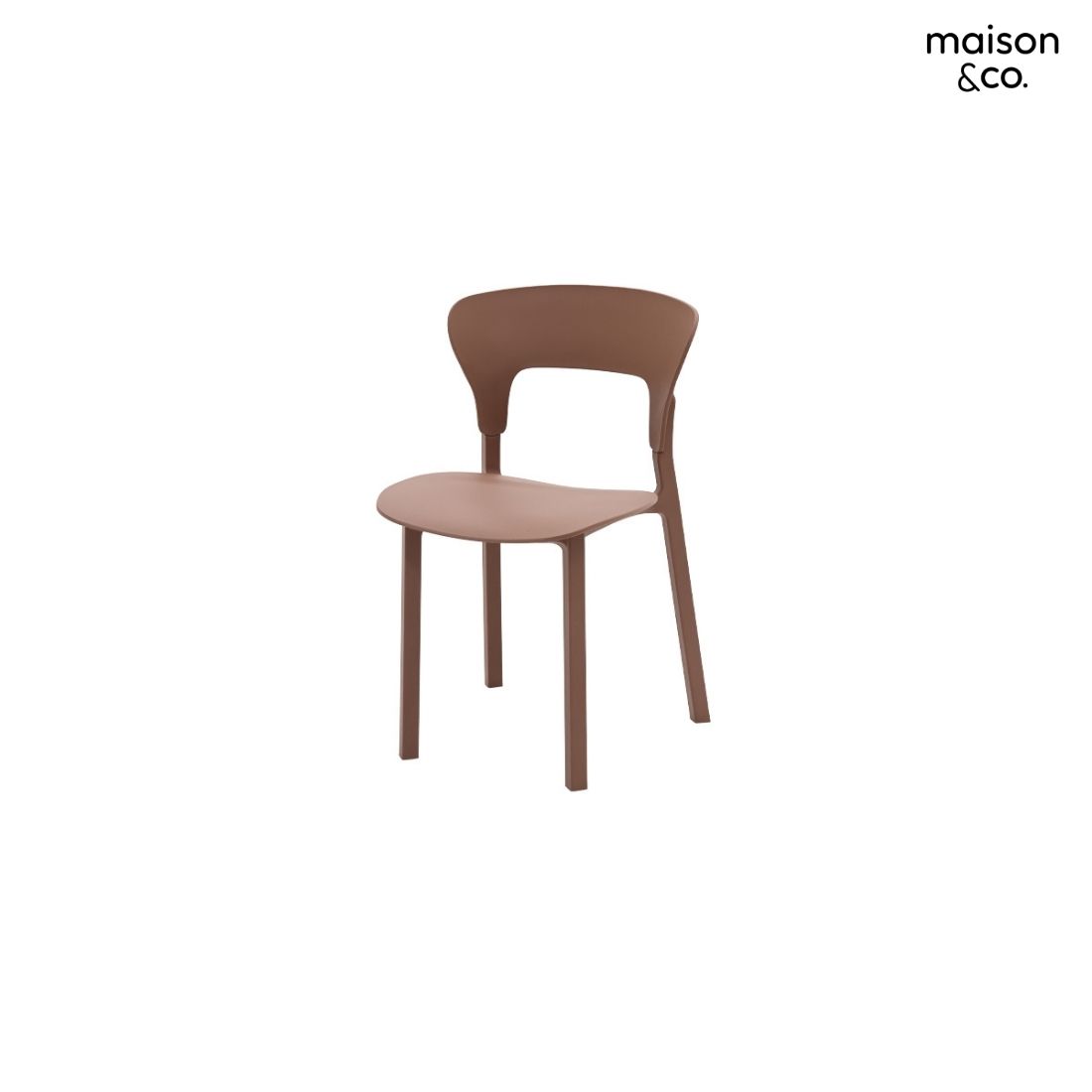 เก้าอี้พลาสติก รุ่น BDD-033 สีน้ำตาล 03