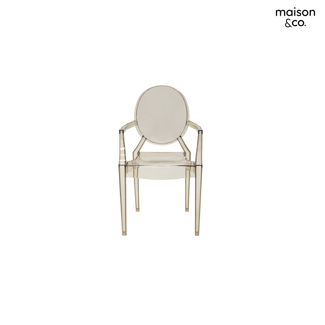 BD8077 Acrylic Chair Light brown Color Clear 01
