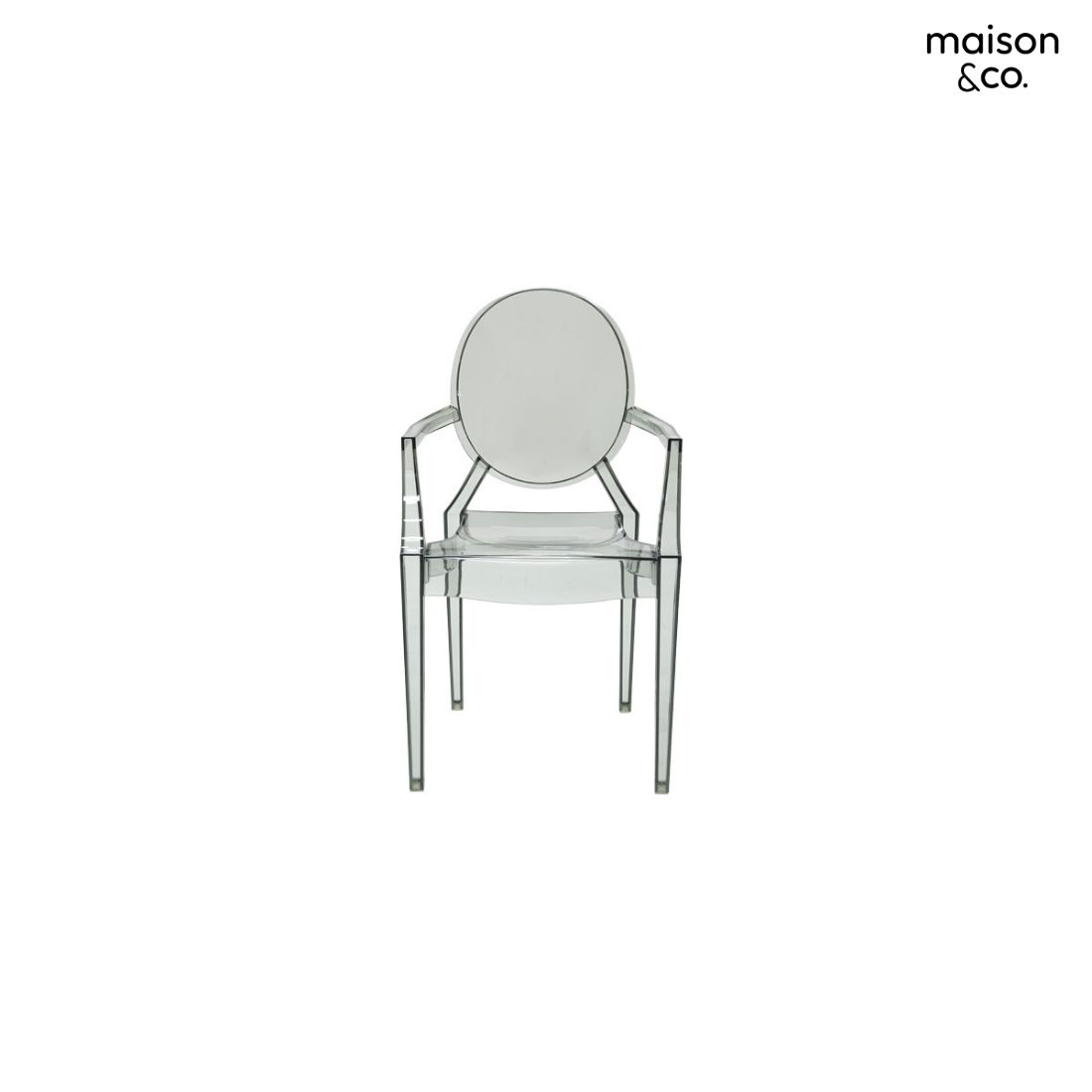 BD8077 Acrylic Chair Gray Color Clear 01