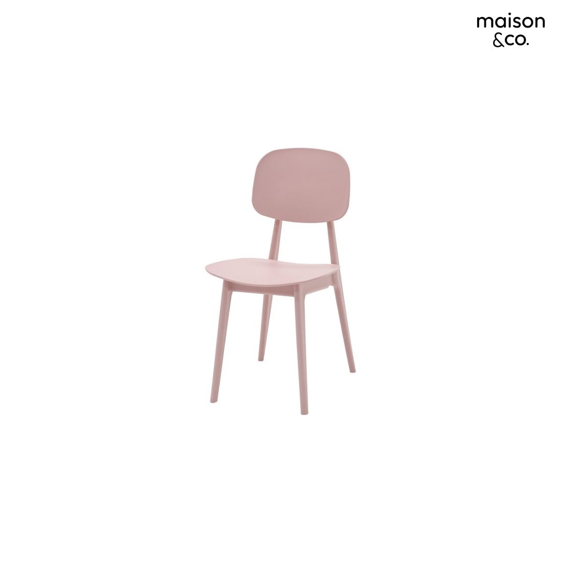 เก้าอี้พลาสติก รุ่น BD8611 สีชมพู 02