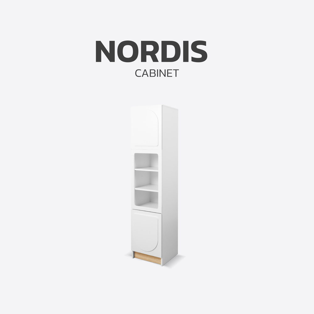 ตู้สูง KC-PLAY รุ่น NORDIS-CT40 สีขาว-ลินเบิร์ก1