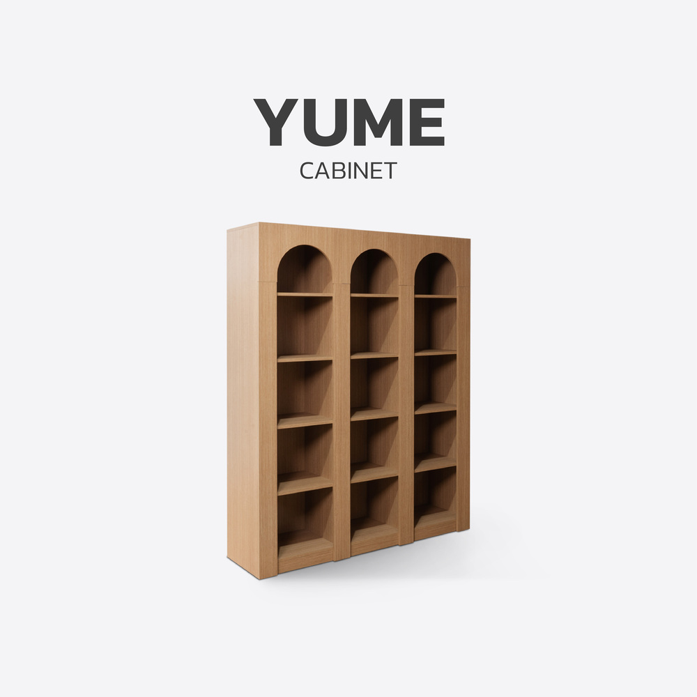 ตู้สูง รุ่น YUME KC-PLAY สีลายไม้ธรรมชาติ2