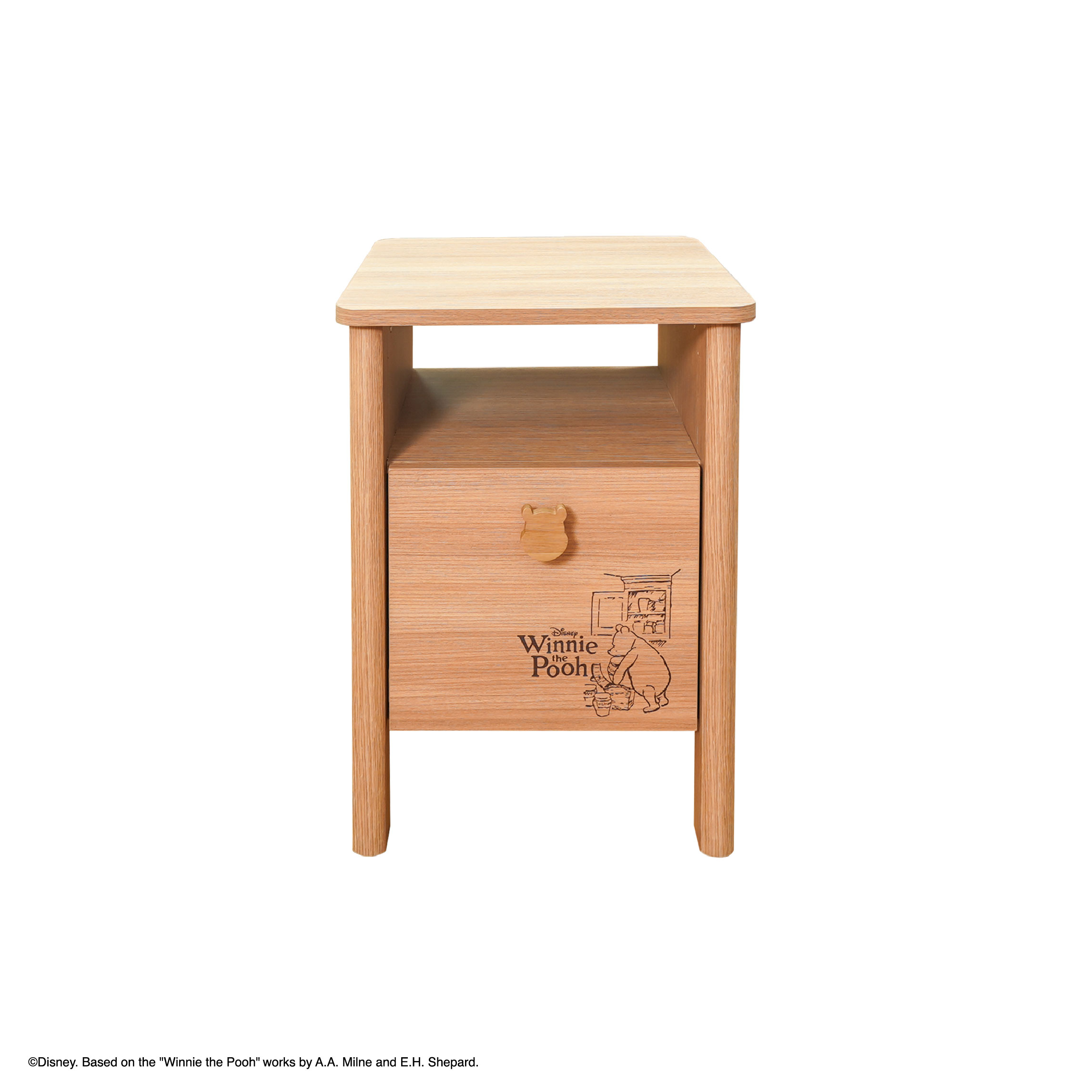 ตู้ข้าง 1 ลิ้นชัก DISNEY รุ่น POOH100YEAR 40 สี น้ำตาล Honey Oak1