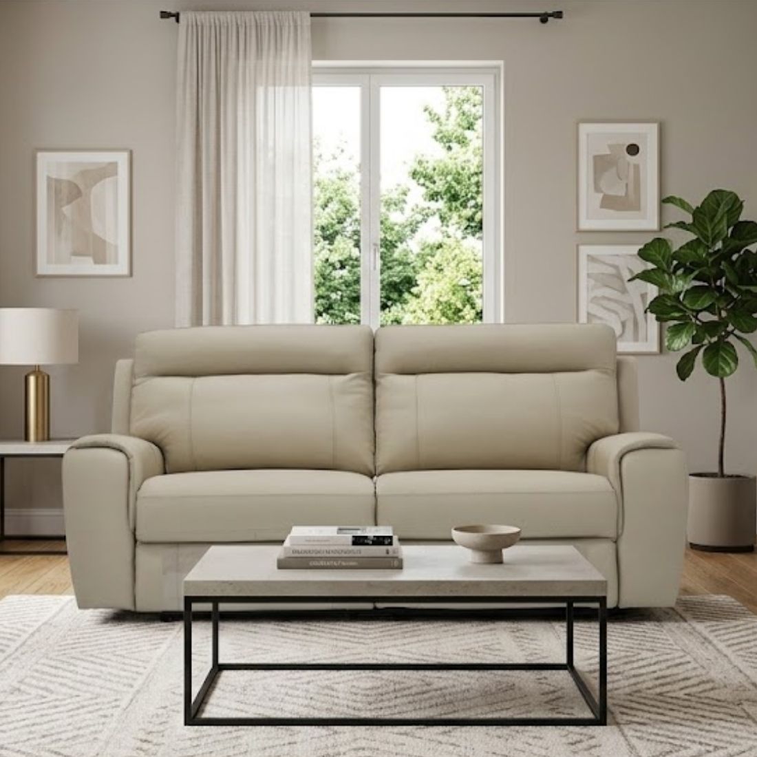 Power Recliner MYOZ#3 3 ที่นั่ง สีครีม12