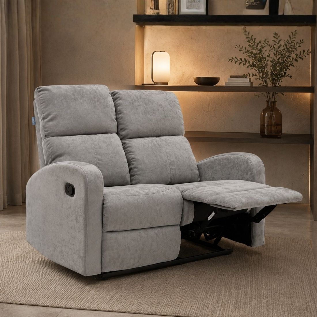 Recliner รุ่น ZIXAR#2  2 ที่นั่ง สีเทา12