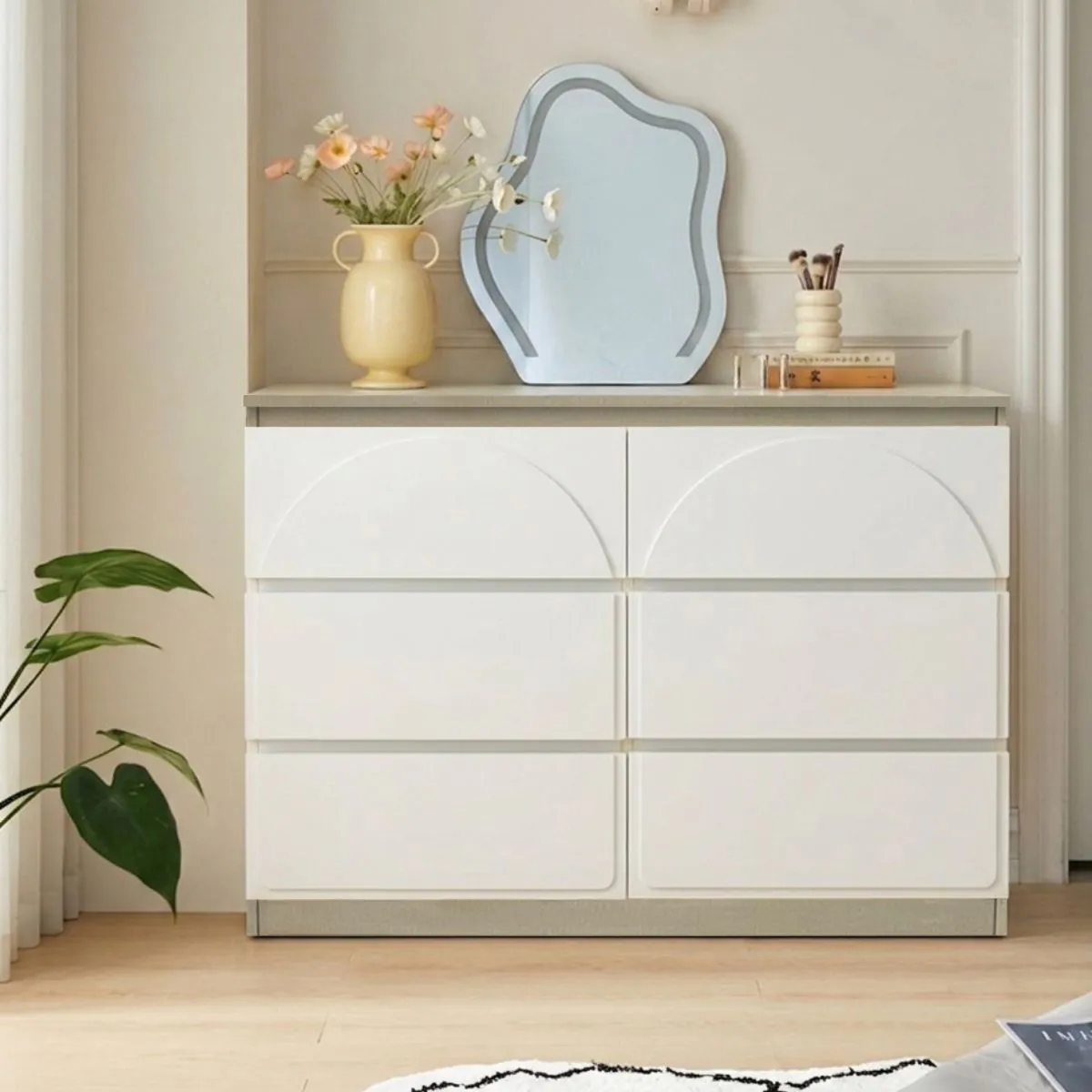 ตู้ลิ้นชักเก็บของ รุ่น Penny  ขนาด 120 ซม. สีขาว01