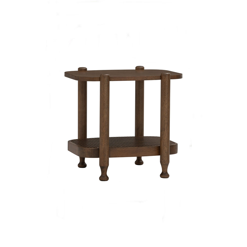 MTOโต๊ะข้างWILLOW/หวายสีน้ำตาล/โอ๊คนต1091