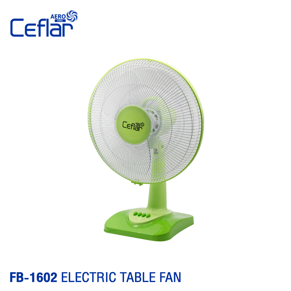 Ceflar พัดลมตั้งโต๊ะ Table Electric Fan 16inch รุ่น FB-1602 Green