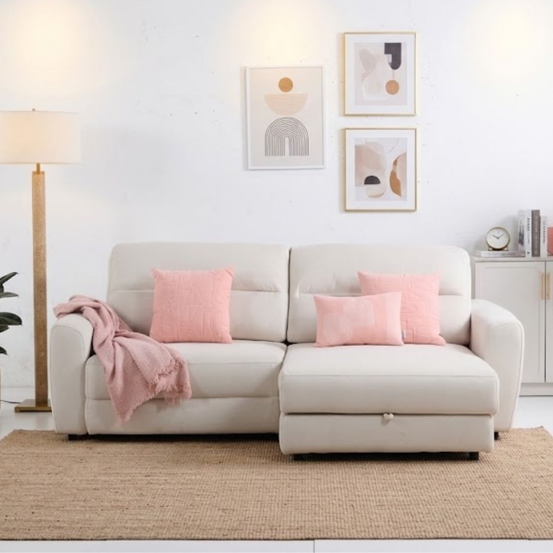 Recliner รุ่น MILOVA มุมซ้าย สีครีม 15