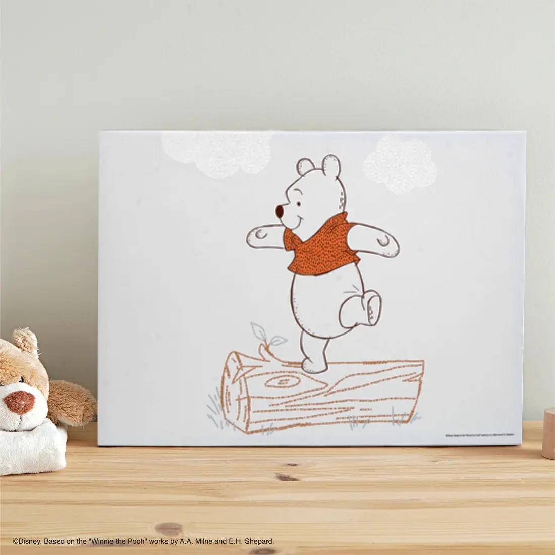 รูปภาพพร้อมแขวน DISNEY รุ่น POOH-WNP02-L
