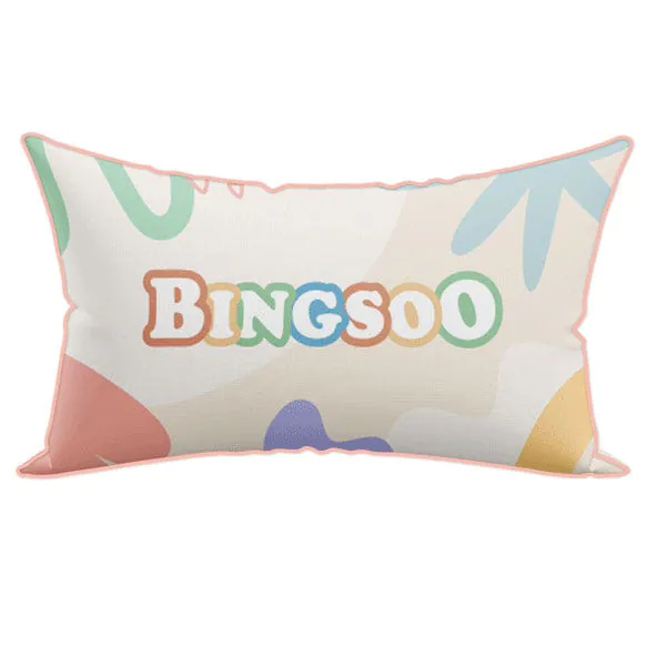หมอนอิง รุ่น My Life Bingsoo 30x60 สีชมพู1