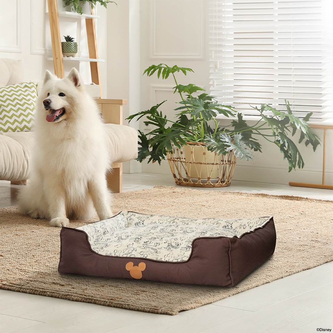เบาะสัตว์เลี้ยง DISNEY รุ่น MICKEY PET CUSHION-L สีน้ำตาลเบจ 10