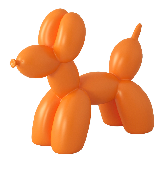 ของตกแต่ง รุ่น BALLON DOG สีส้ม