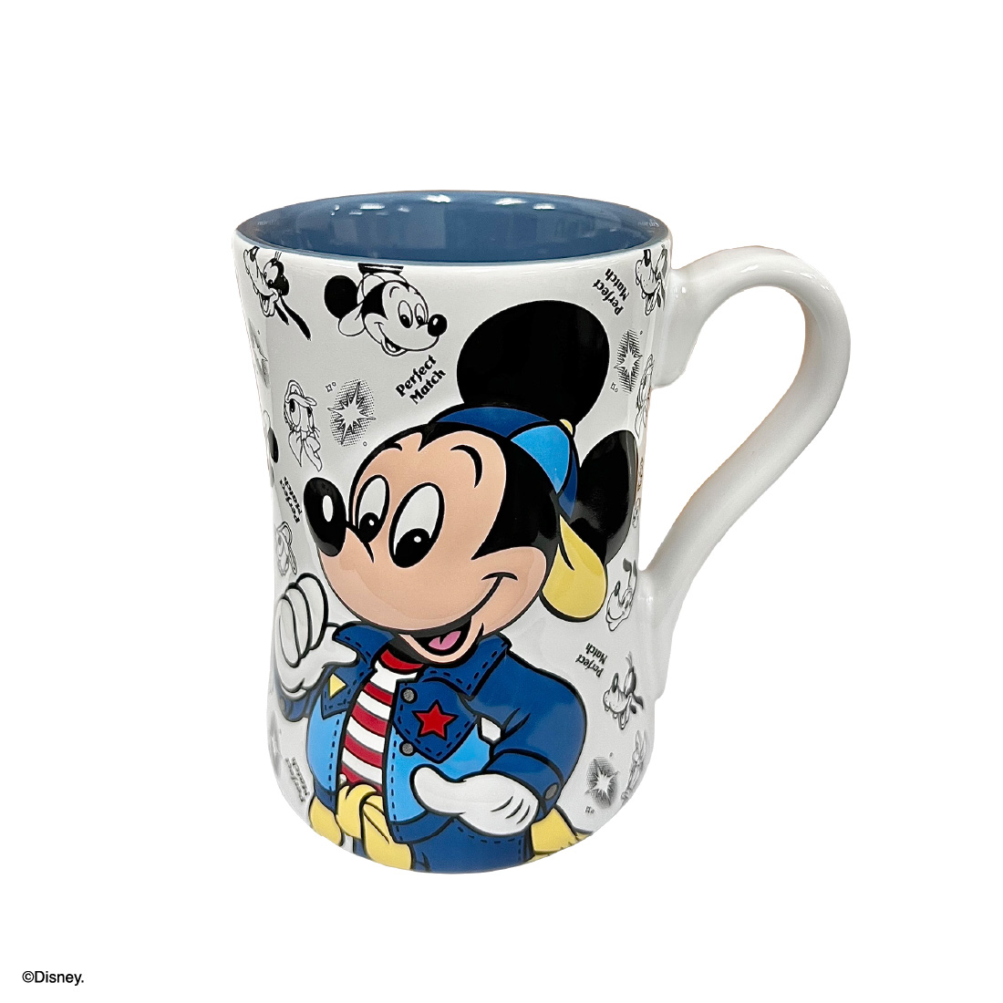 แก้ว DISNEY รุ่น MICKEY สีขาว-น้ำเงิน2