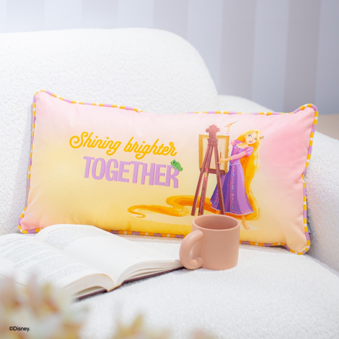 หมอนอิง DISNEY รุ่น RAPUNZEL สี Pink Yellow3