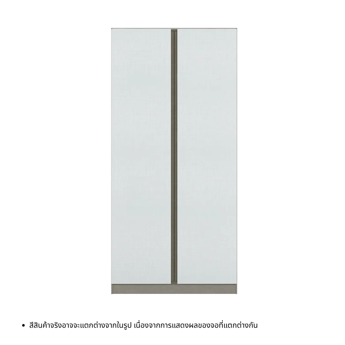 ตู้เสื้อผ้าบานเปิด OP-M ขนาด 100 ซม. รุ่น Blox สีขาวลายผ้า 06