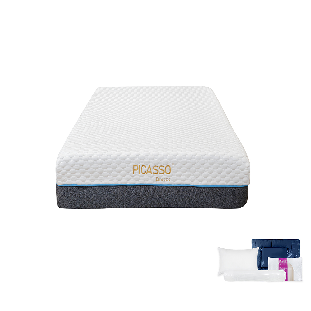 ที่นอน PICASSO รุ่น BREZZ ขนาด 3.5 ฟุต พร้อมชุดเครื่องนอน 7 ชิ้น 02