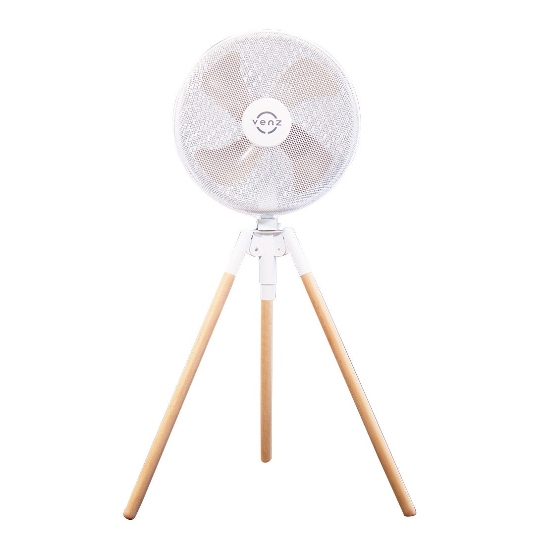 พัดลม Venz รุ่น F0FWS18 พัดลมไม้ 3 ขา 18" สีขาว-02