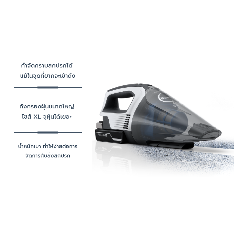 เครื่องดูดฝุ่นพกพา HOOVER รุ่น Hand Vac 08