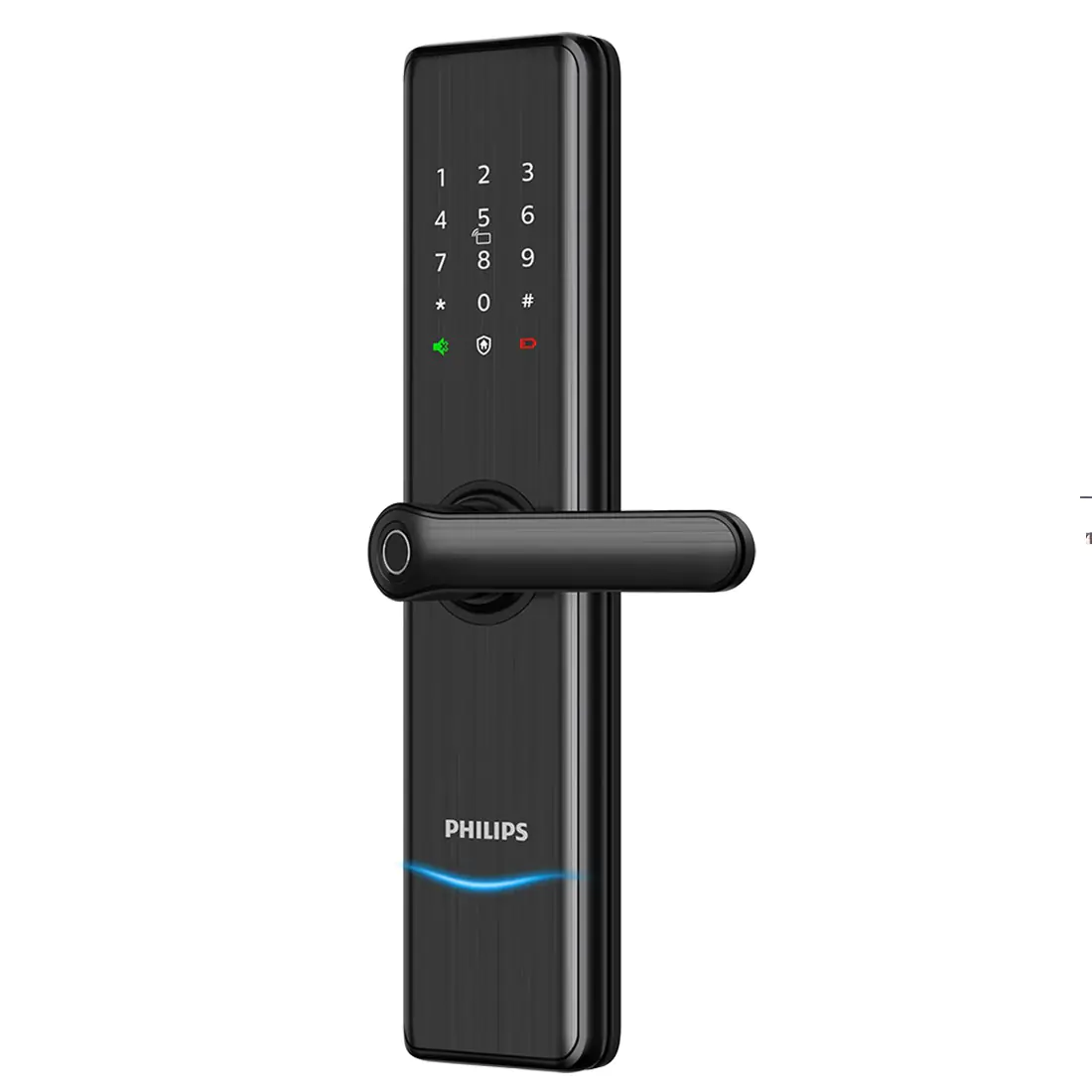กลอนประตูดิจิตอล PHILIPS รุ่น 7300 (Main-lock) สีดำ1