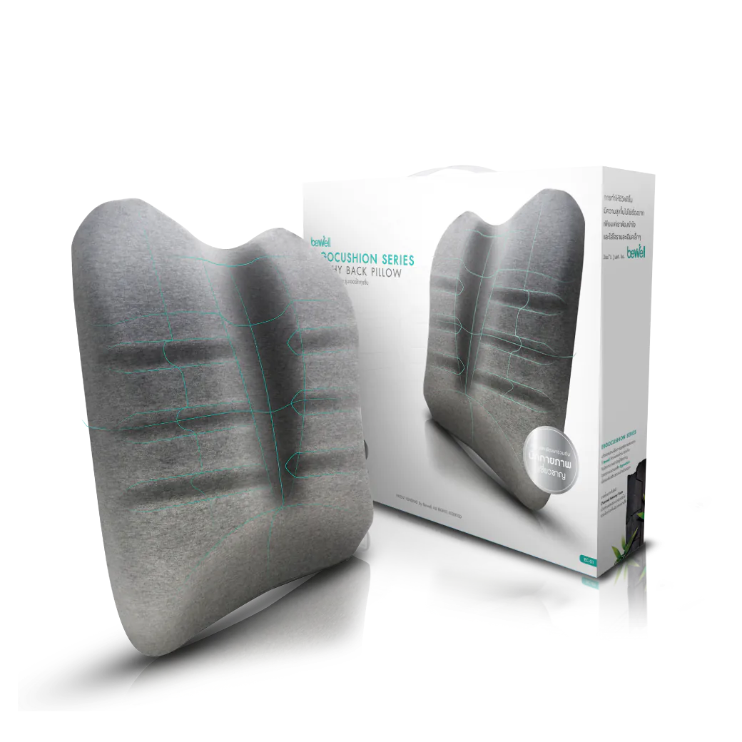 Bewell เบาะรองหลัง Ergo-Cushion Serie Back EC-01 (Cooling Cotton)