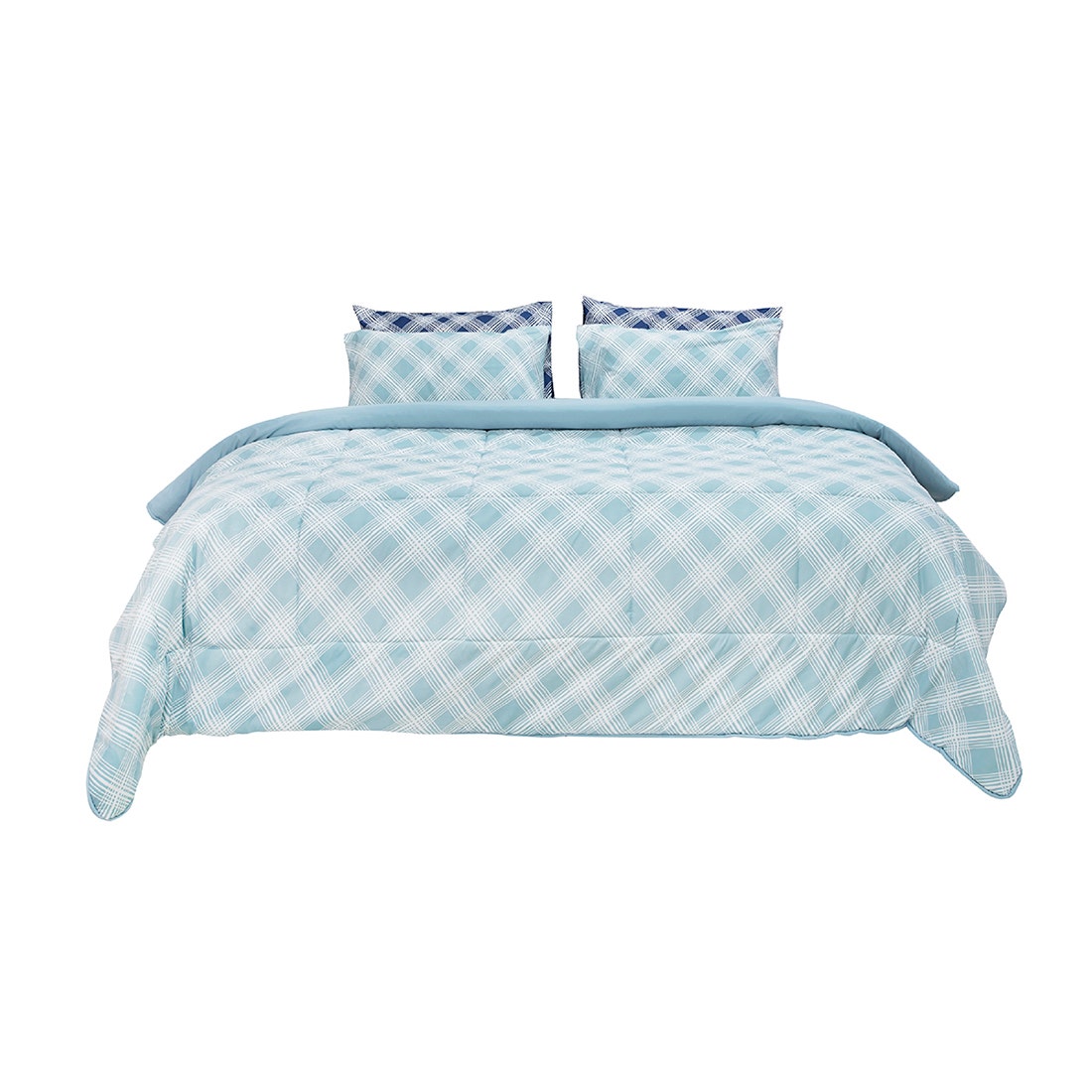 ชุดเครื่องนอน 6 ฟุต 6 ชิ้น PICASSO BASIC ลาย MILAN GREEN MINT 02