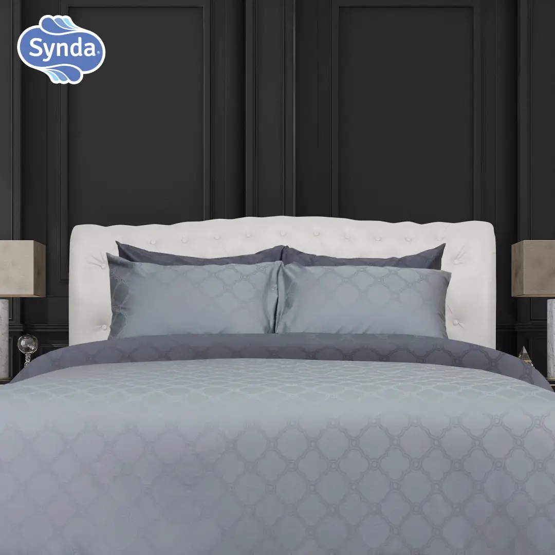 ชุดผ้าปูที่นอน SYNDA รุ่น PATIOLA LIGHT GREY ขนาด 5 ฟุต