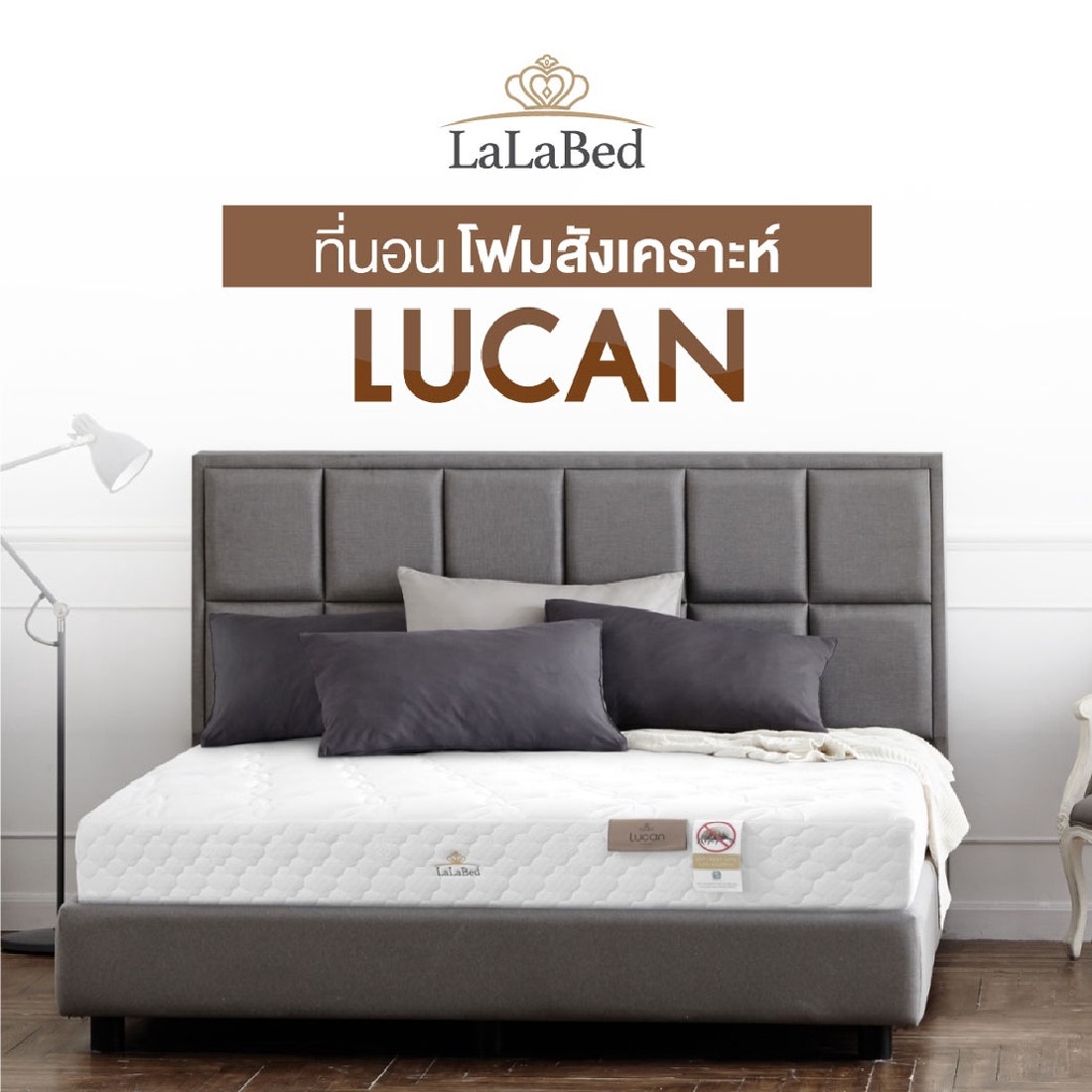 ที่นอน Lalabed รุ่น Lucan ขนาด 6 ฟุต 02