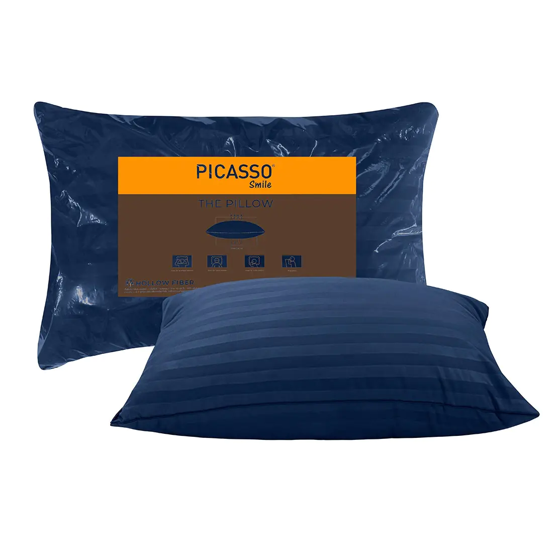 หมอนหนุน PICASSO SMILE ริ้ว NAVY BLUE