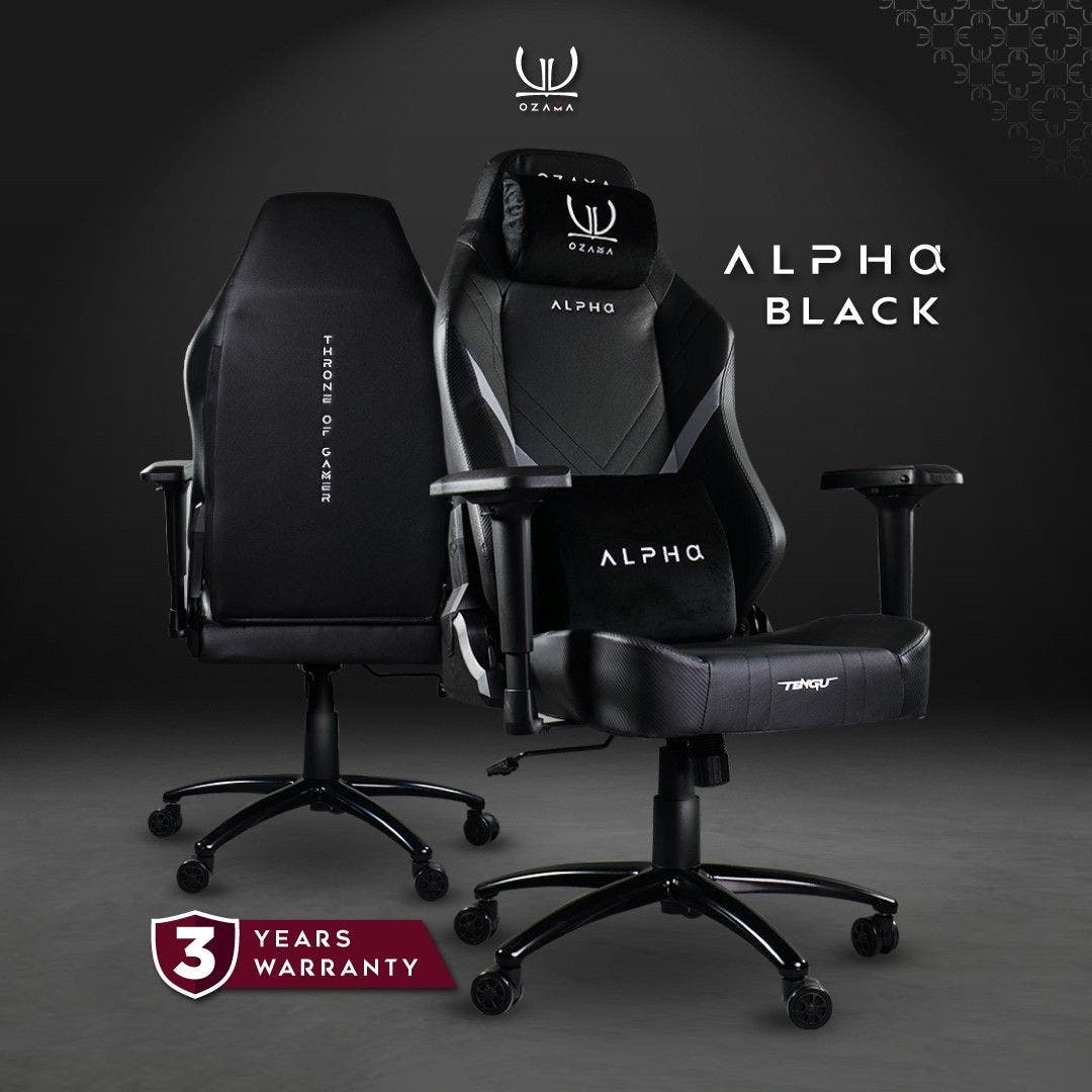 เก้าอี้เกมมิ่ง ALPHA BLACK