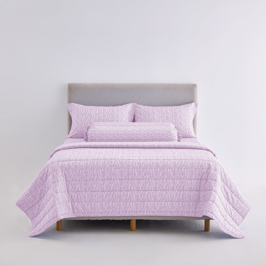 ชุดผ้าปูที่นอนพร้อมผ้านวม ELLE DECOR รุ่น PARIS SIMPLICITE - ÉCLAIR ขนาด 5ฟุต 6ชิ้น