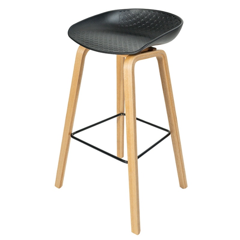 ST14 เก้าอี้บาร์ Premium Bar Stool Furintrend สีดำ
