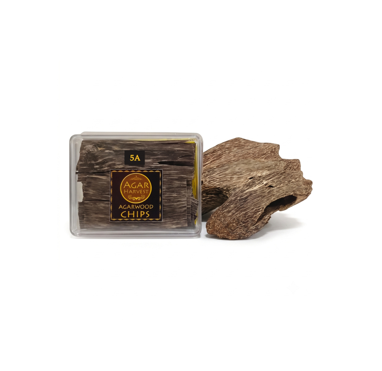 AgarHarvest  Agarwood Chips ชิ้นไม้กฤษณา ไม้หอมแท้ (5A) 10g.