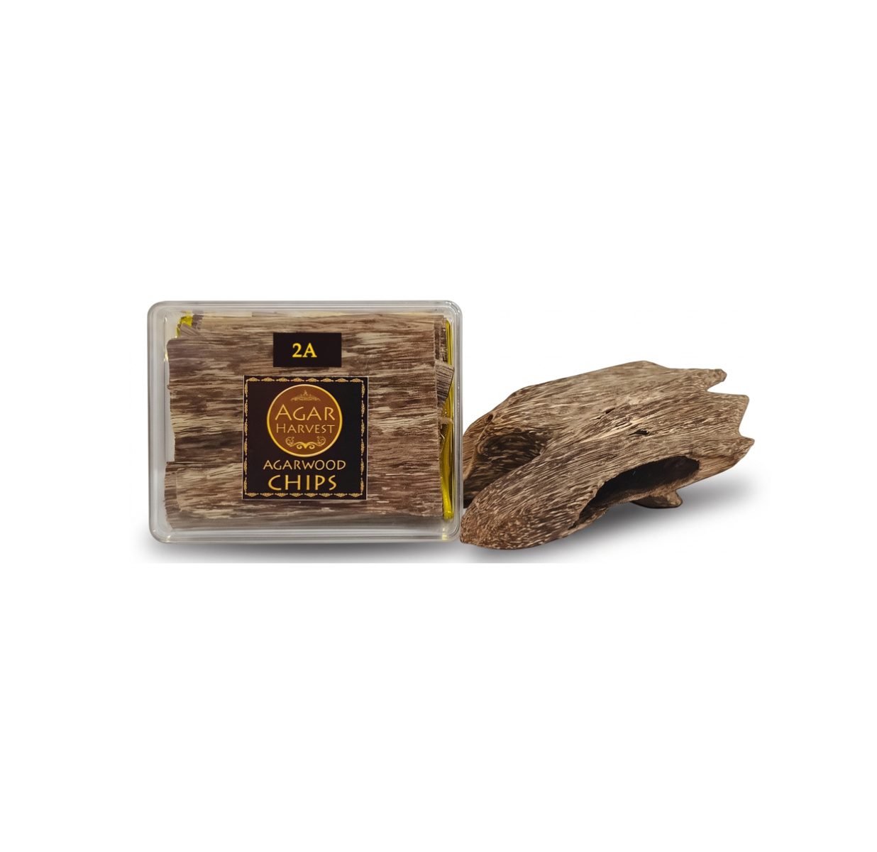 AgarHarvest  Agarwood Chips ชิ้นไม้กฤษณา ไม้หอมแท้ (2A) 10g
