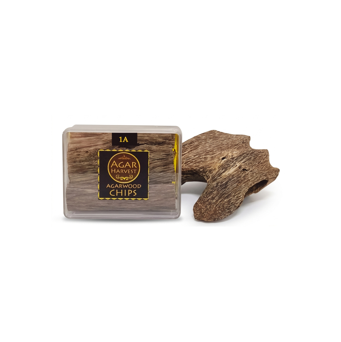 AgarHarvest  Agarwood Chips ชิ้นไม้กฤษณา ไม้หอมแท้ (1A) 10g