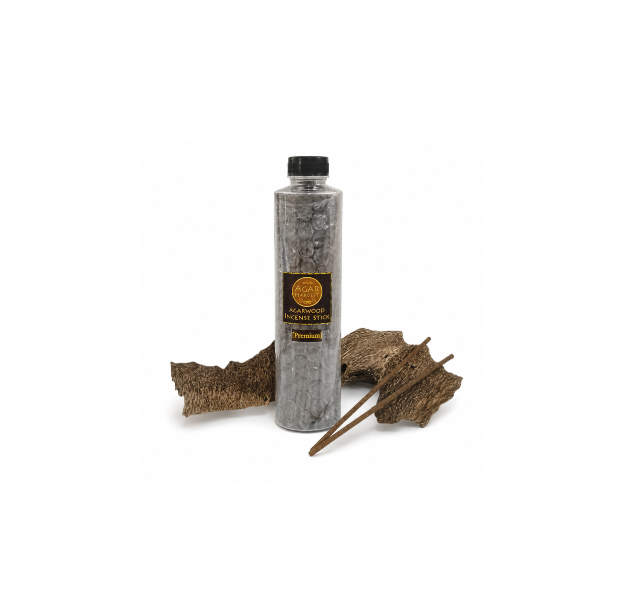 AgarHarvestl Agarwood Incense Stick (Premium) ธูปแท่งไม้กฤษณาแท้ (เกรดพิเศษ) 50 แท่ง