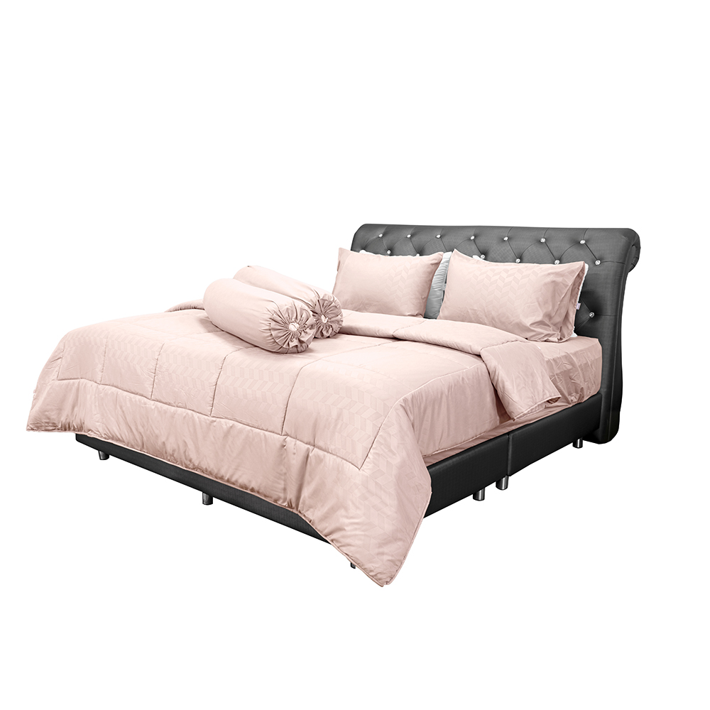 ชุดเครื่องนอน 5 ฟุต 6 ชิ้น PICASSO BASIC OLDROSE (SWEET) 02