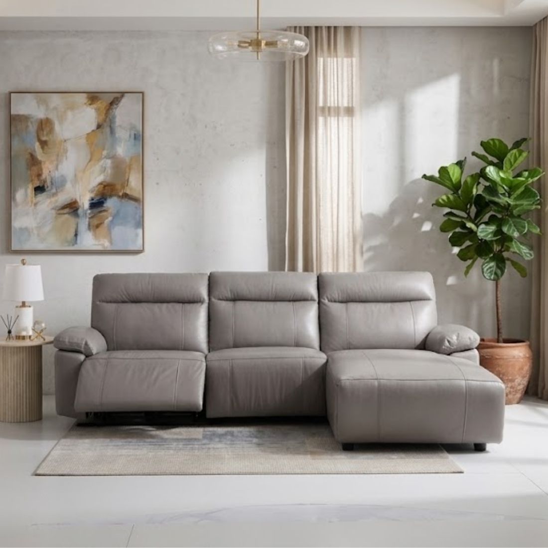 Recliner รุ่น SNAZZY#2 มุมขวา สีเทา 12
