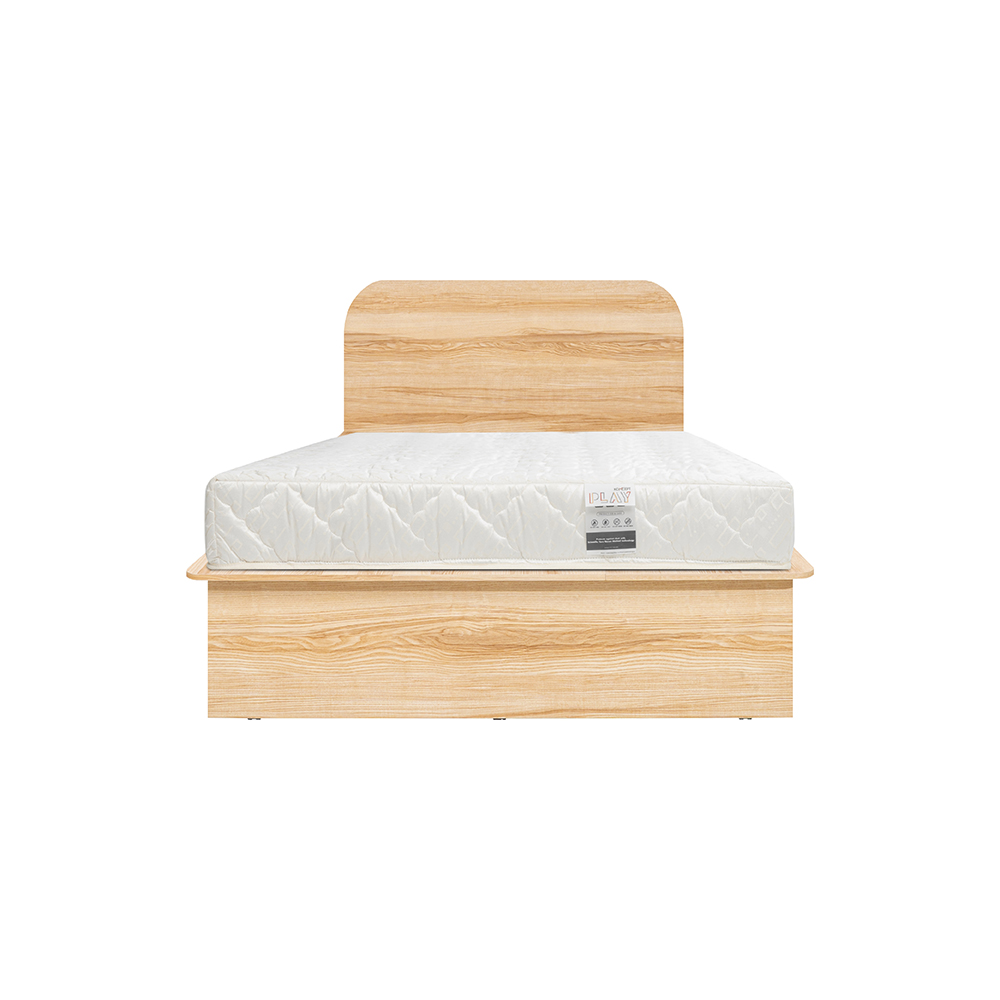 เตียง 3.5F+ที่นอน KC-PLAY รุ่น EMBRACE สีลินเบิร์ก-ขาว1