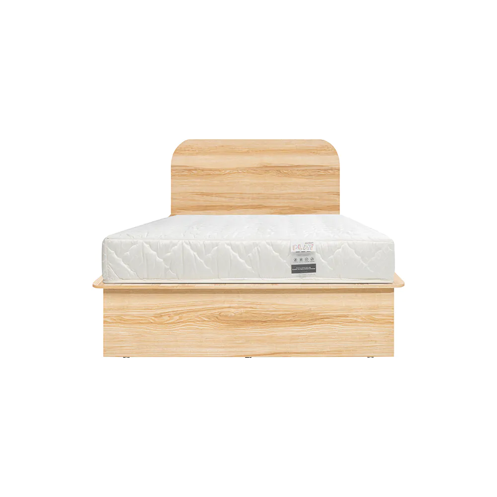 เตียง 3.5F+ที่นอน KC-PLAY รุ่น EMBRACE สีลินเบิร์ก-ขาว1
