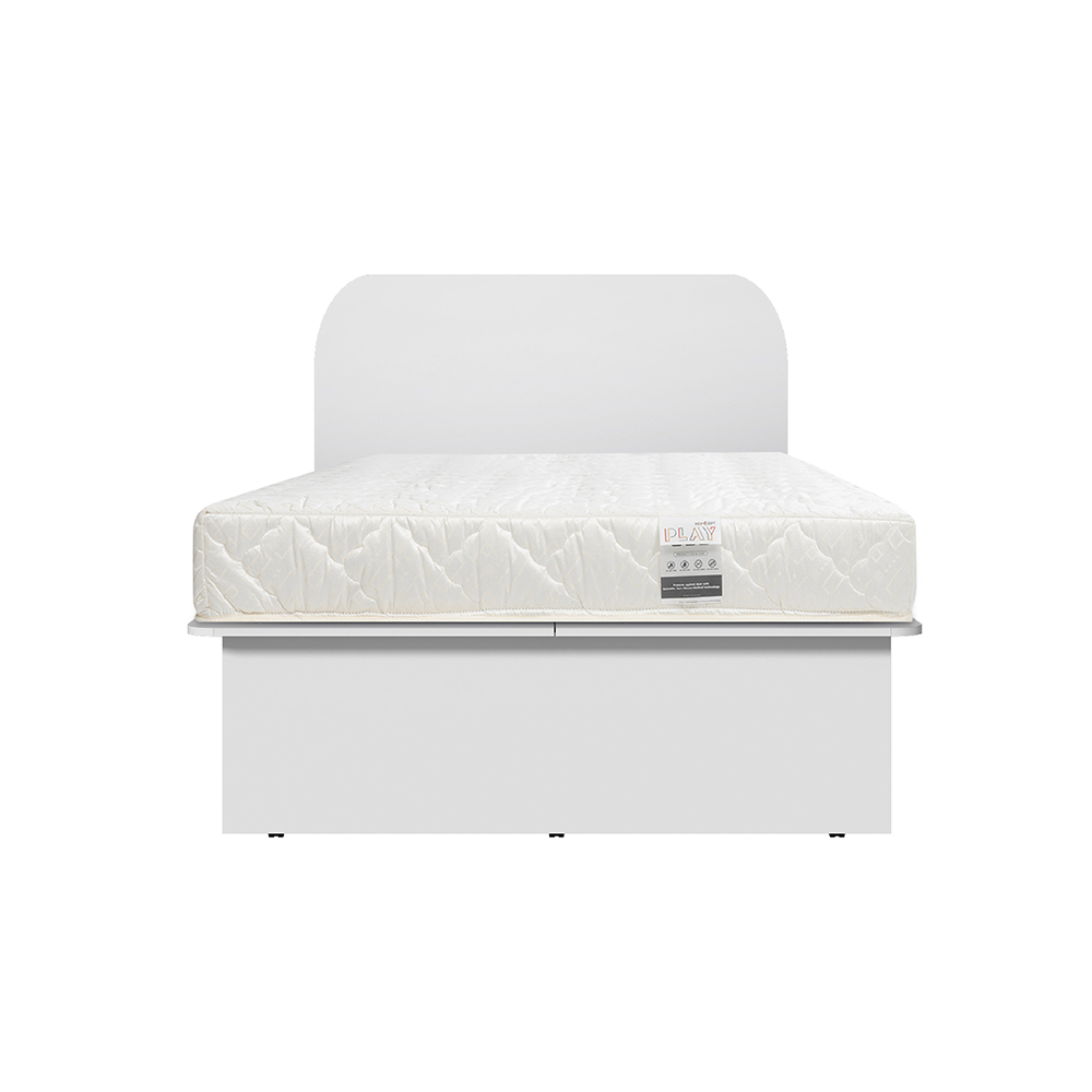เตียง 3.5F+ที่นอน KC-PLAY รุ่น EMMI สีขาว1