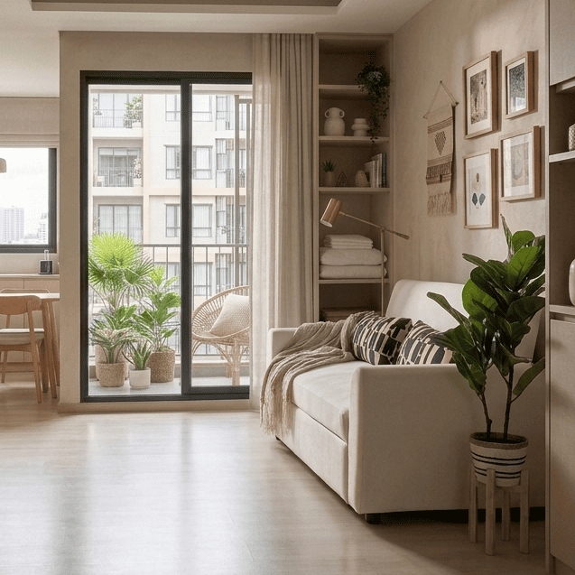 Elle Decor - โซฟาเบด 2 ที่นั่ง รุ่น Buddy สีครีม 02